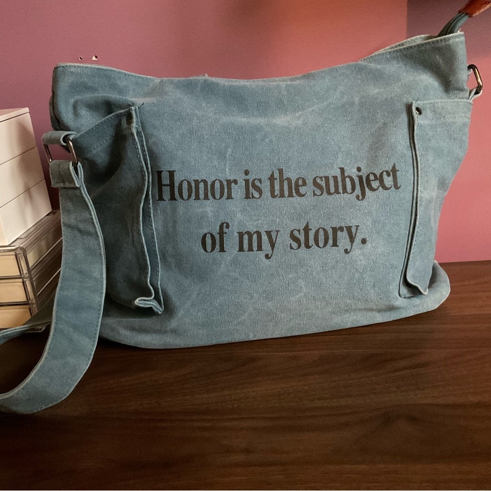 Blue Denim Shoulder Bag